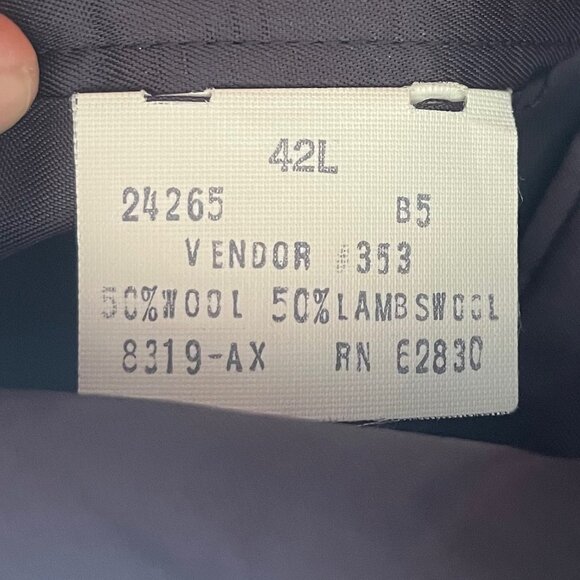 Lands' End Vintage Tweed Blazer Men's 42L Wool & Lambswool 2 Button USA Made - Picture 9 of 9